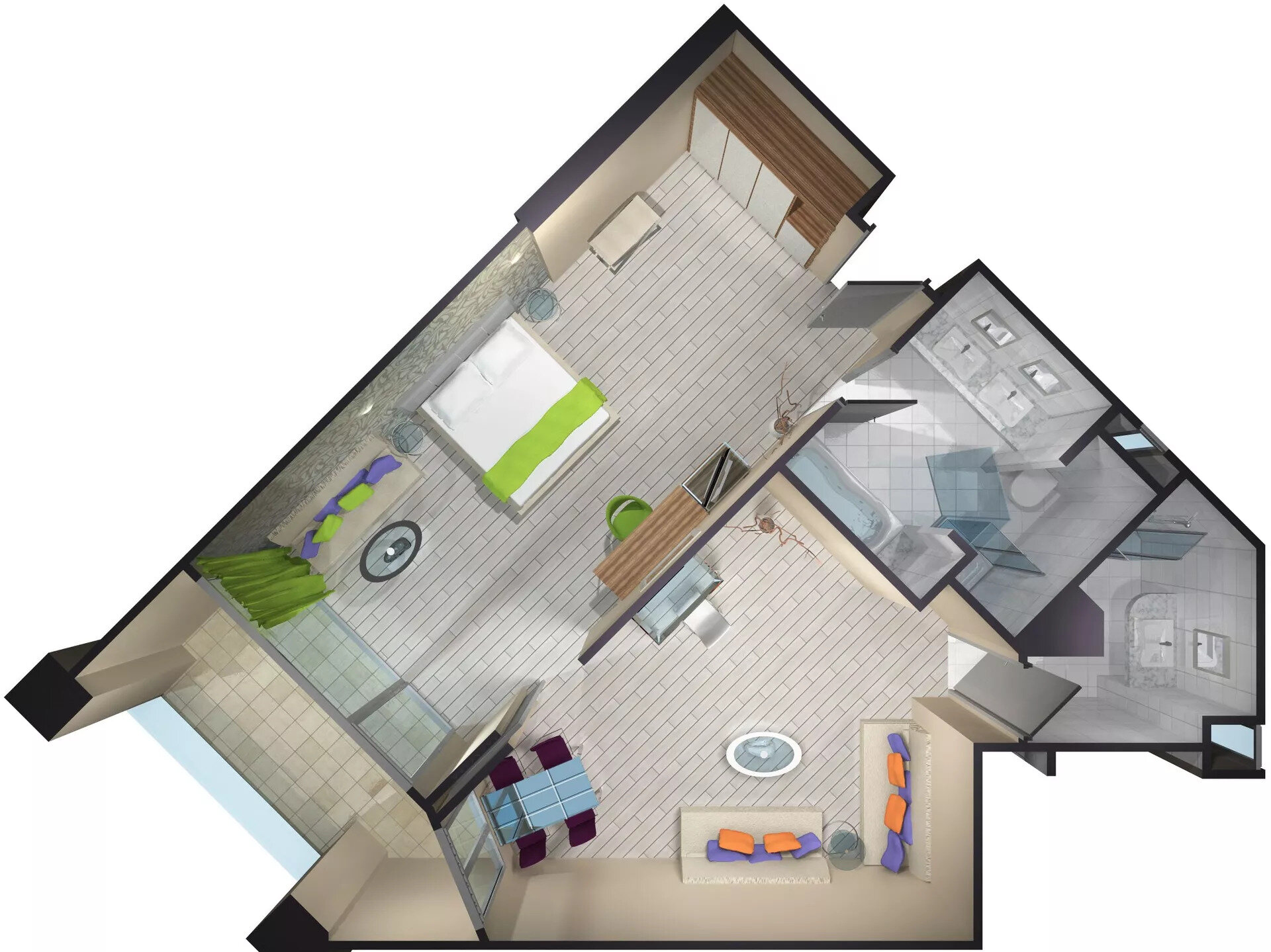 Superior Family Suite Sea View_plan