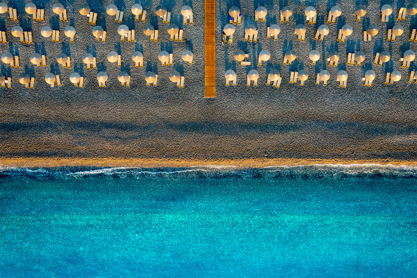 the crystal clear beach